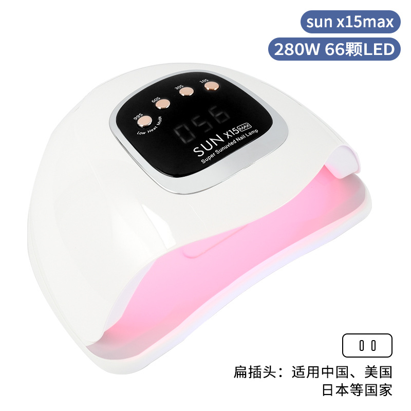 Nueva lámpara de manicura sunx15max máquina de fototerapia de manicura 66 uv/led luz roja no negra lámpara de fototerapia de manicura