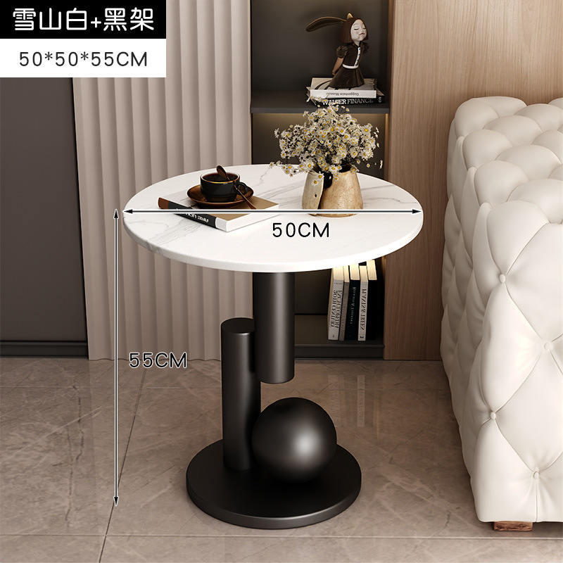 [백설산 흰색과 검은 프레임] 지름 50