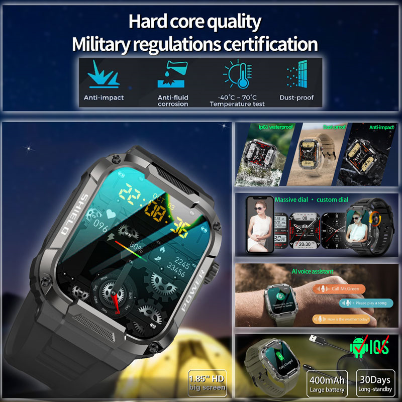 2023 New MK66 Smart Watch Full Touch Control Smart Watch Blood Pressure Oxygen MK66 Smart Watch