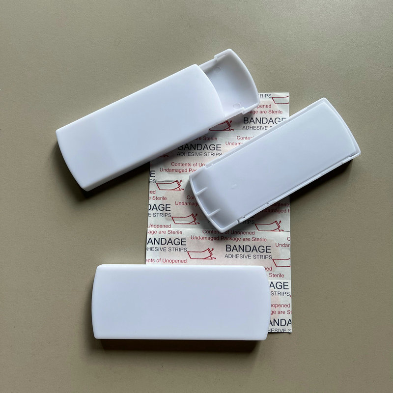 实色白色创口贴盒 医用止血贴盒 绷带盒 邦迪盒等抽取式创可贴盒