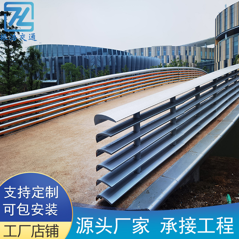 桥梁栏杆景区市政河道景观护栏码头隔离不锈钢桥梁护栏河堤厂家