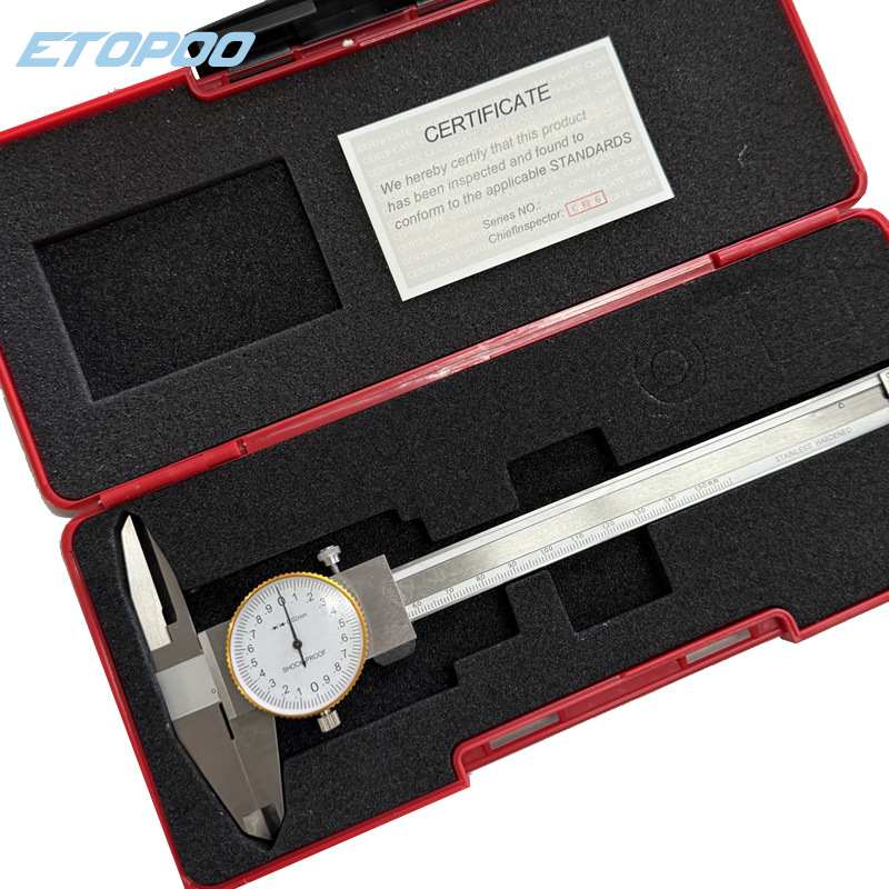ETOPOO 加长上爪带表卡尺0-150MM 带表游标卡尺