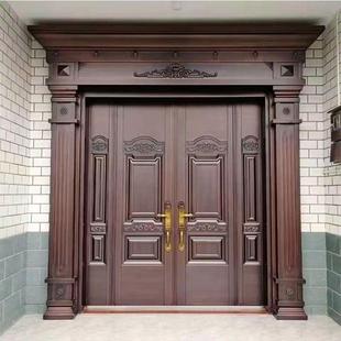 Zinc Alloy Villa Door Double Door Rural Door Entrance Door Rural Household Chinese Imitation Copper Door