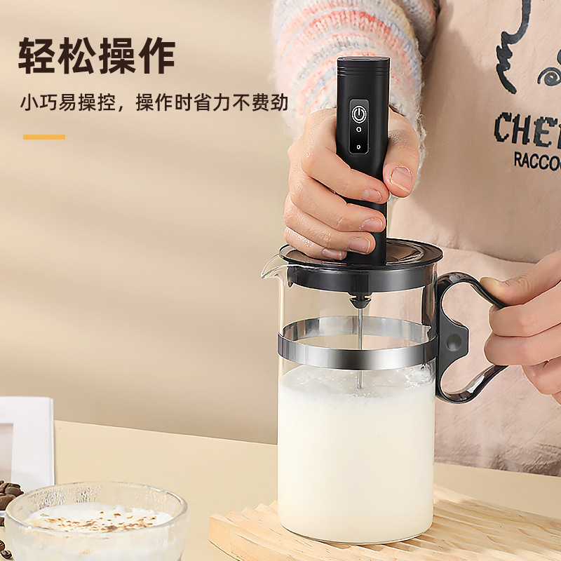 新款现货咖啡打奶泡器打泡器牛奶搅拌器奶泡打发机家用电动打蛋器|undefined