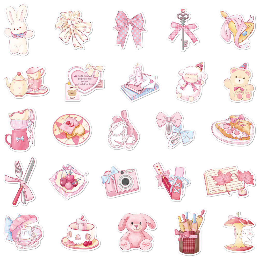 35g Weight Stickers Stationery Type 1 Set Quantity School, Graduation Occasion PVC self-adhesive Material Animal, Cartoon Pattern Cute Style 1 Set Animal Cartoon School Graduation PVC Self-adhesive Cute Stickers 1