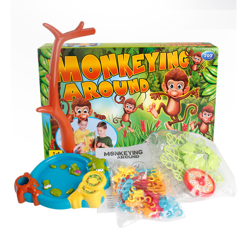 Amazon niños educativos ciencia y educación juguetes mono swing multi-Persona juego de mesa interactivo ocio juguetes fábrica al por mayor