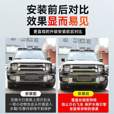 integrated car-specific modification accessory — Automobile anti-insect net