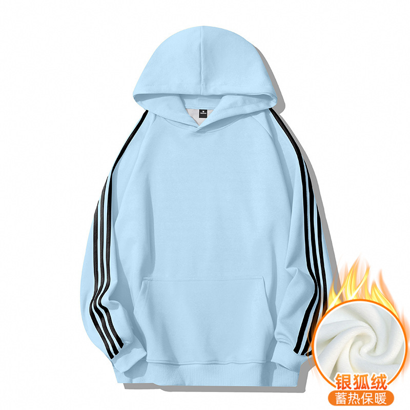 跨境连帽卫衣定制男女同款加绒帽衫秋冬企业团体工作服印logo印字|undefined