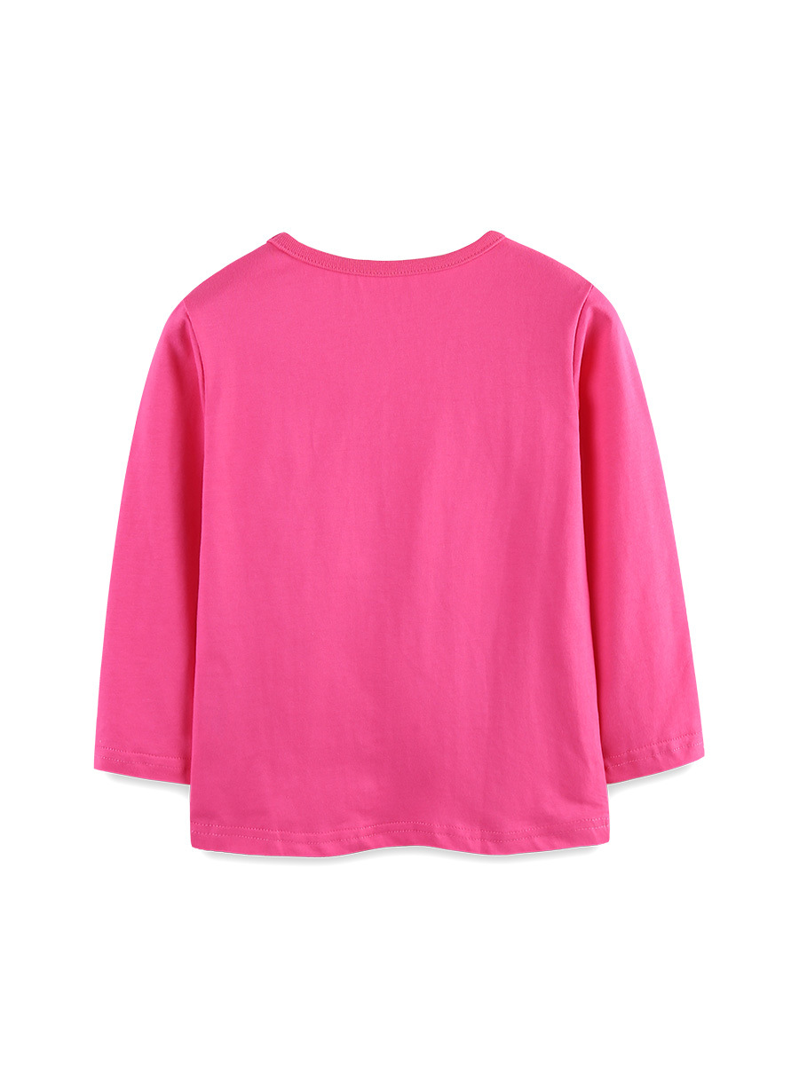 26 nuevo otoño camiseta de niñas estilo europeo y americano Unicornio impresión de niños camiseta de algodón de punto camiseta de manga larga para niños