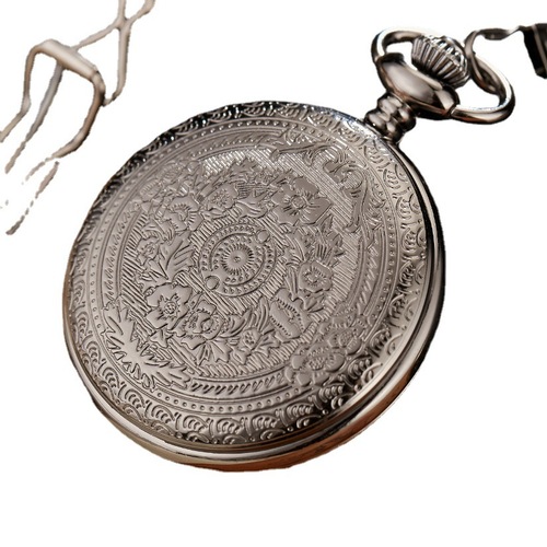 Factory direct selling hot selling classic carved 114 flip pocket watch retro watch men and women student gift hanging watch pocket watch