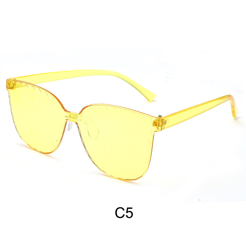 Nueva personalidad de color caramelo sin marco gafas de sol de estrellas fiesta extraña gafas de sol de pentagrama image 24