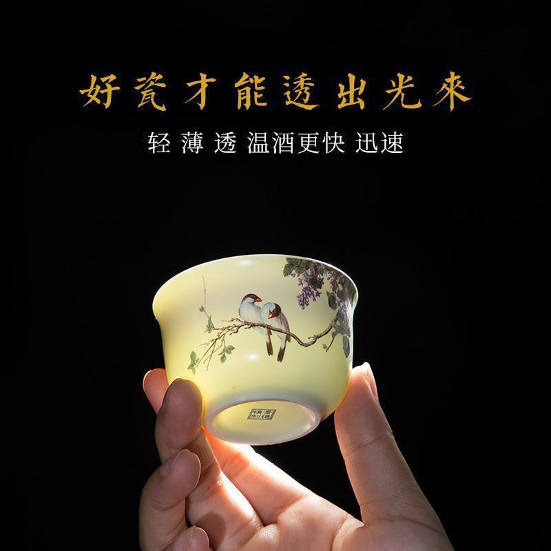 陶瓷温酒器烫酒壶家用仿古中式酒具套装烧酒黄酒白酒杯暖热温|undefined