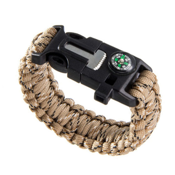 Umbrella Rope Bracelet Multifunctional Umbrella Rope Bracelet Mountaineering Bracelet Lifestyle Bracelet 5 and 1 Field Travel Bracelet Compass