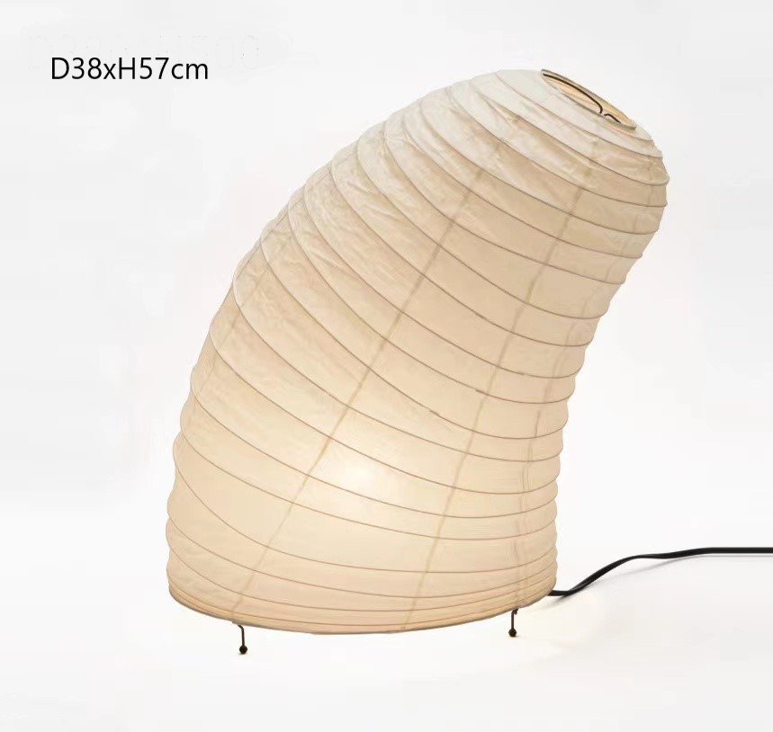 Noguchi Yong lámpara de mesa de estilo japonés dormitorio cabecera de cama wabi-ji estilo diseñador papel de arroz arte sala de estar casa de familia lámpara de pie