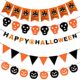 Wholesale Halloween non-woven fabric pull flag KTV bar layout decoration Halloween letter pull flag combination DIY hanging flag