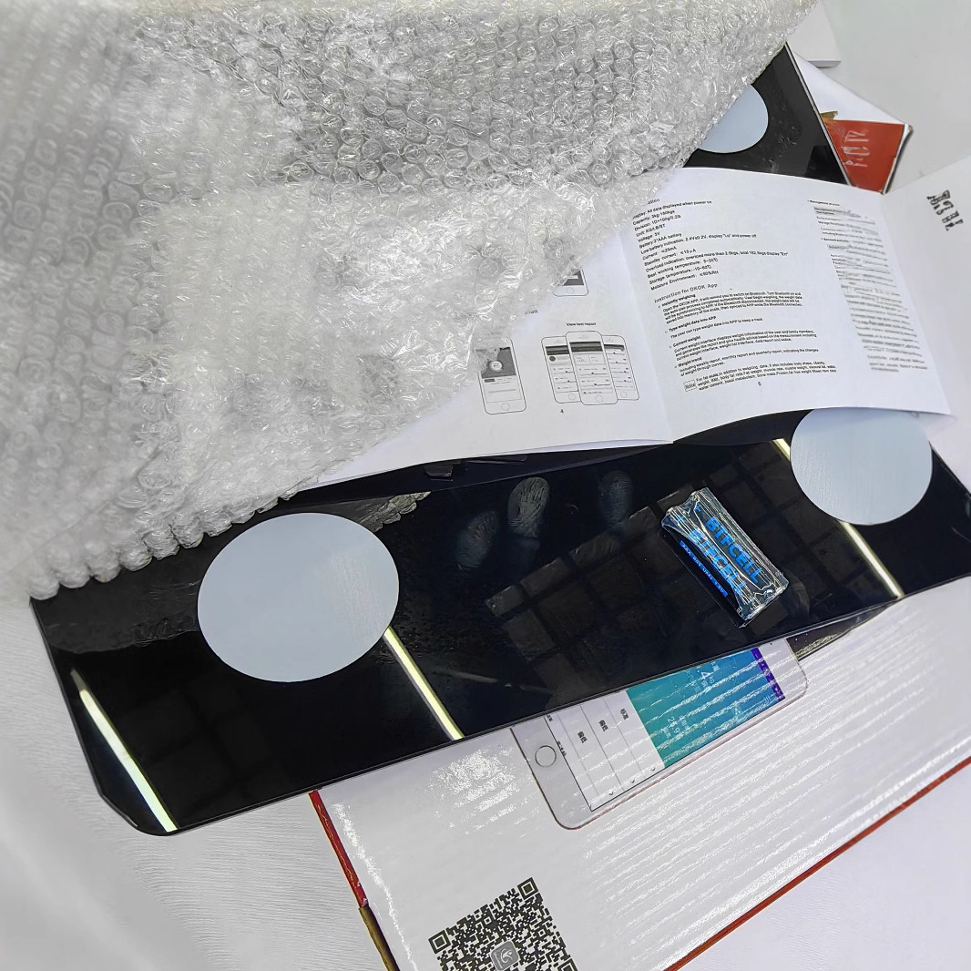 2023 Bluetooth Balance Balance Balance de salud Balance de peso 180kg Balance de grasa corporal Balance de baño Balance de cuerpo humano Balance electrónico Balance de vidrio