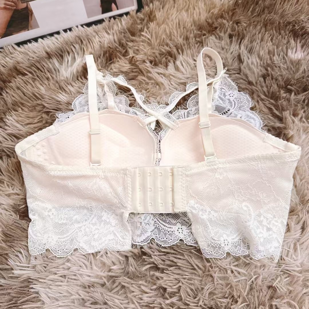 8332 Dream Purple Girl Pure Desire Cofre pequeño, engrosamiento, ropa interior grande, anti-caída, belleza sexy, sujetador, mujer