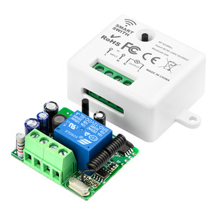 Cross-Border 90V-265V wide voltage single 10A relay small volume RF wireless remote control switch