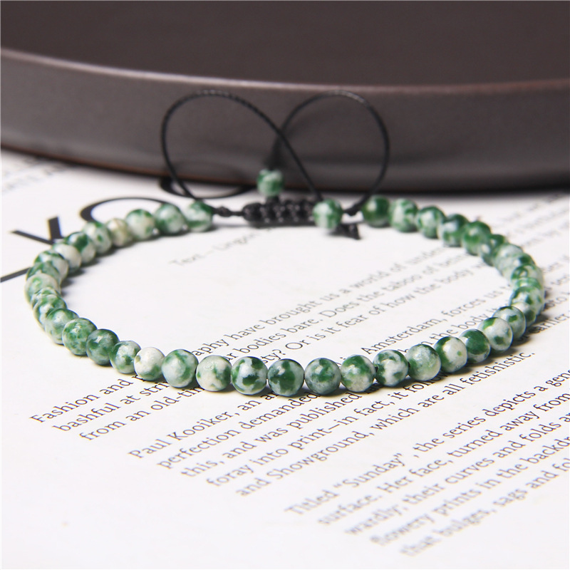 Fashion Solid Color natural stone Beaded Bracelets 1 Piece