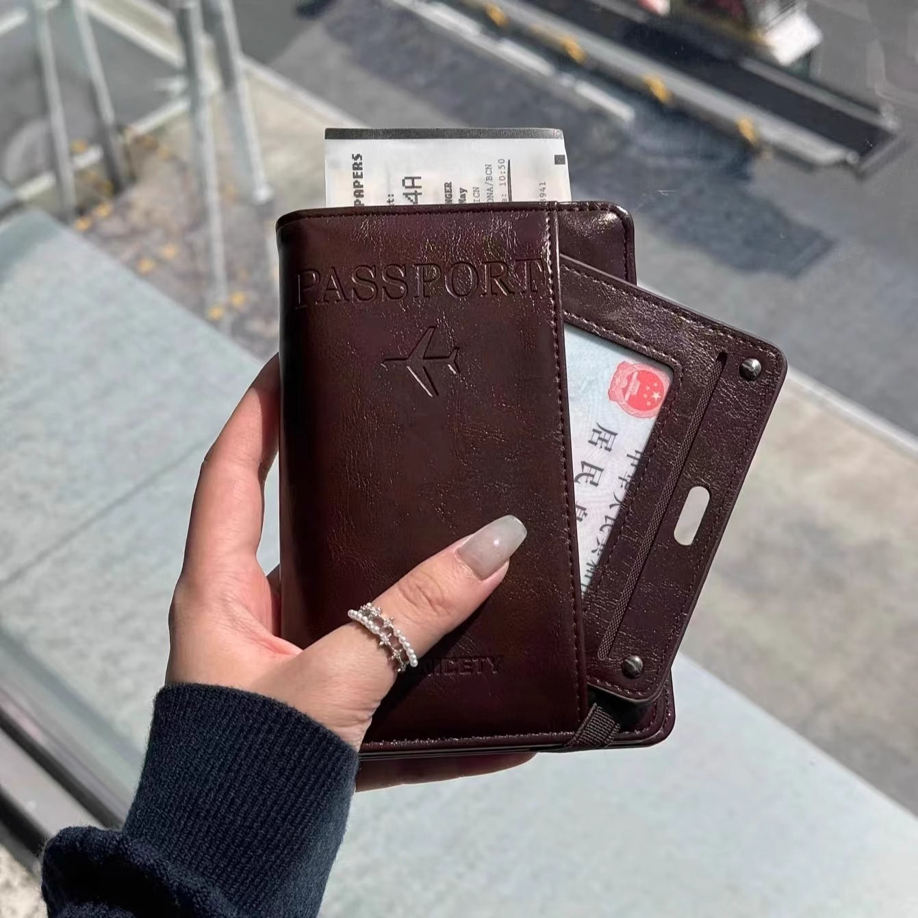 New multi-functional passport holder, card holder, travel accessory for men and women, passport holder, ticket holder, document holder
