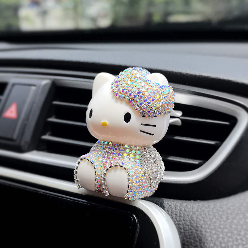 車の香水装飾品漫画かわいい KT エアベントアロマクリップ新車消臭エアコン口装飾用品女性のための|undefined