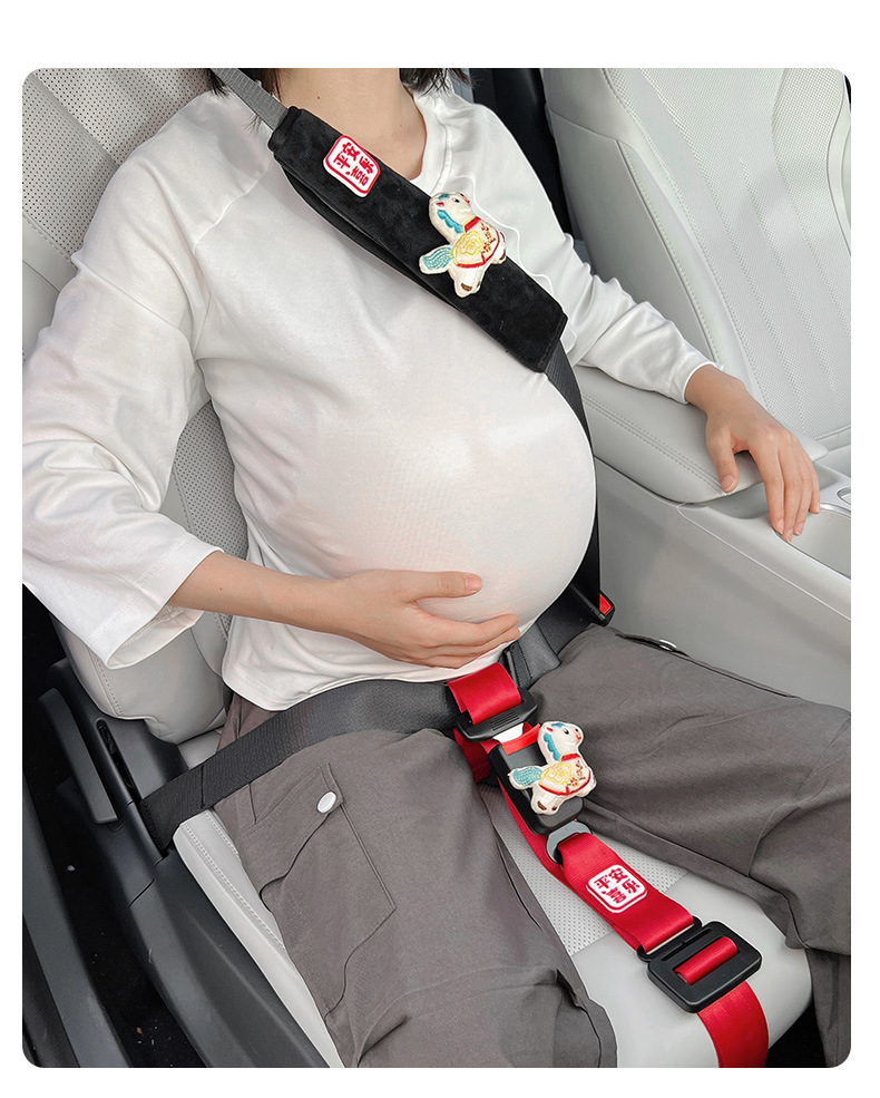 Pregnant Women's Car Seat Belt to Prevent Belly Compression, Adjustable Belly Protection Device for Car Use, Car Safety Fixator