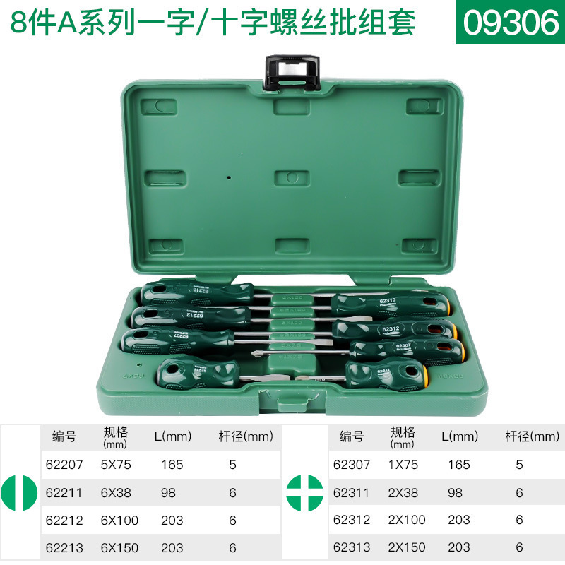 Shida Tools ドライバー 自動車修理専用 クロス型 工業用グレード フラット口 小型トルクスドライバー 62312|undefined