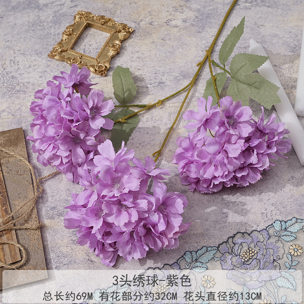 EH-3 머리 수국-보라색