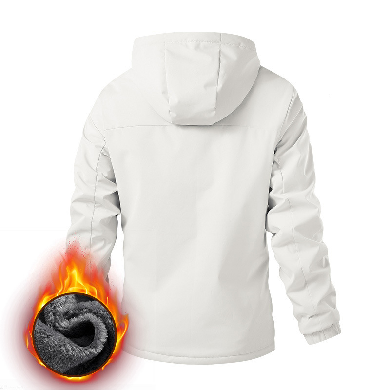 Transfronterizos chaqueta para hombres otoño y invierno estilo coreano de marca de moda herramientas al aire libre sueltas de tamaño grande ocio sombrero desmontable chaqueta de asalto
