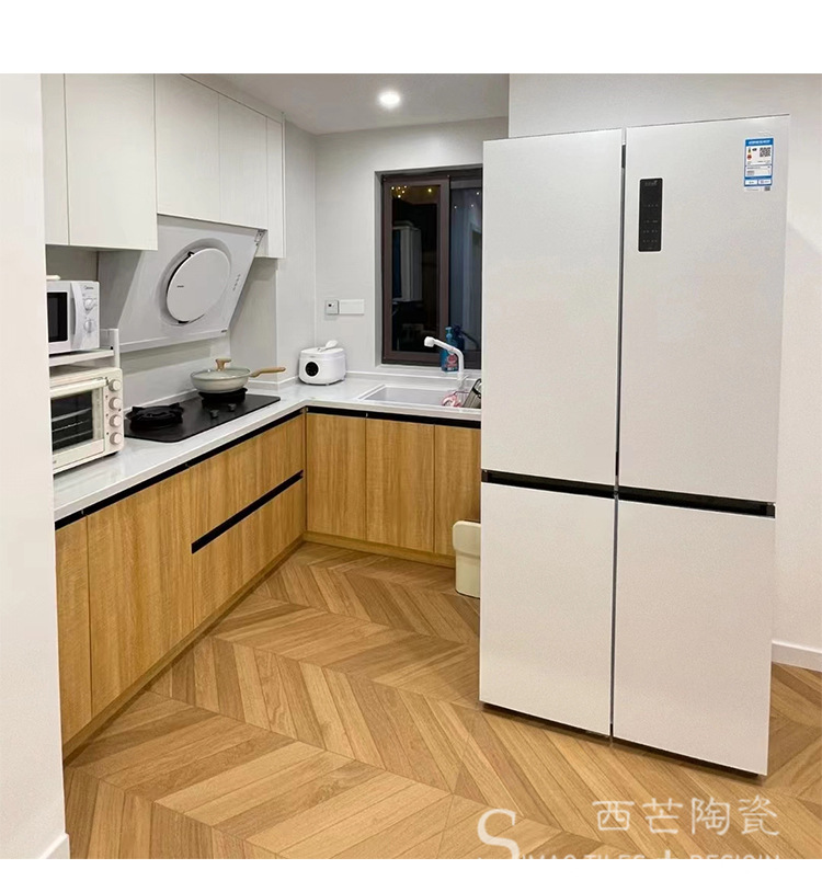 鱼骨木纹砖600x1200原木色客厅地砖胡桃木通铺地板砖餐厅地面砖-阿里巴巴