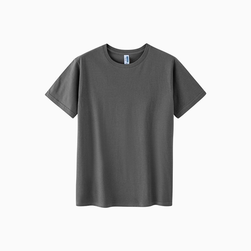 150g コーマ綿 純綿 丸首 半袖Tシャツ メンズ 無地 ゆったり トレンドブランド プリント 作業服|undefined