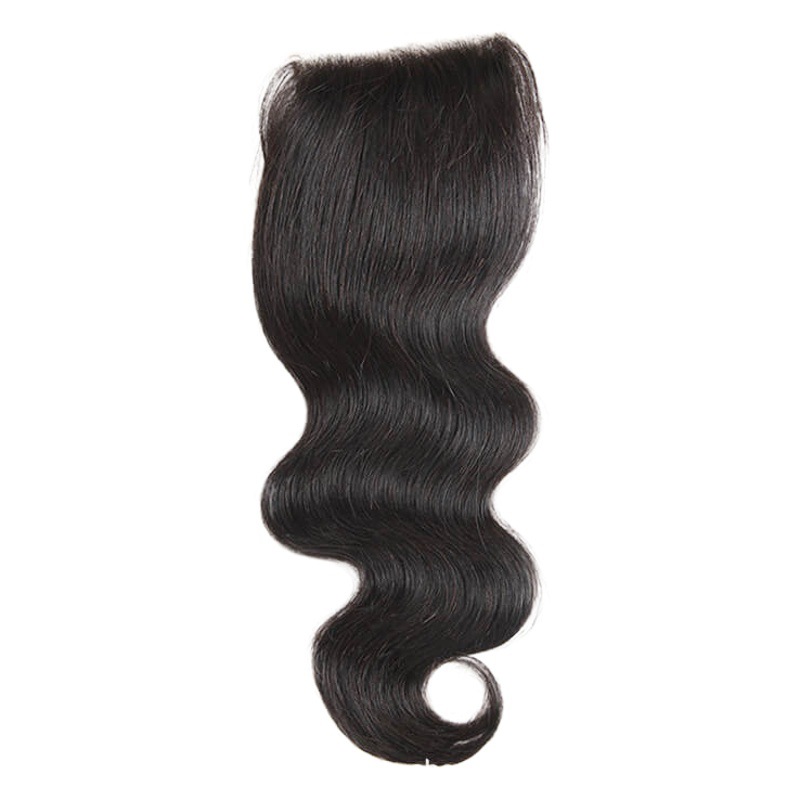 4x4 cuerpo onda cierre encaje pelo bloque peluca Comercio exterior cabello humano pelo real