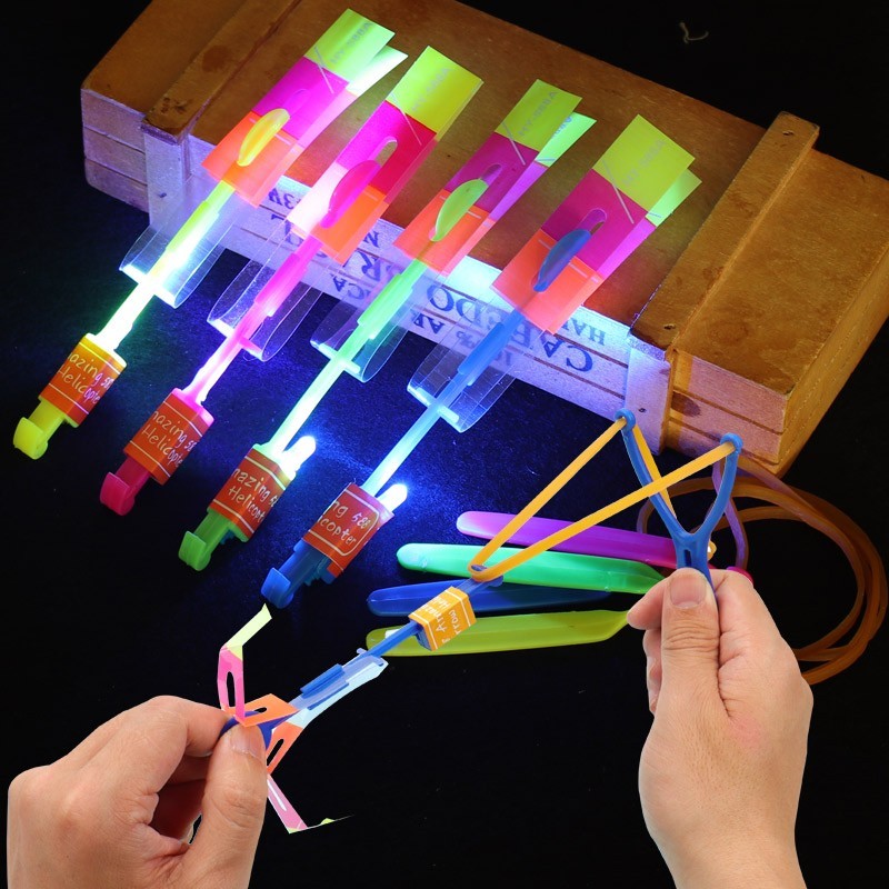 10개의 빛나는 이중 플래시 새총