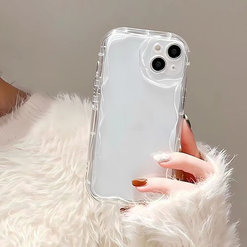Transparent case 11, minimalist 12, transparent cream case, suitable for iPhone 14 Pro Max, Apple iPhone 15 phone case 13
