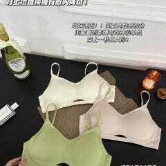 ソフトコミック風外側拡張型ブラジャー 女性用 小胸を大きく見せるシームレスブラ 厚手ブラ 横胸を寄せ集めるブラ カップパッド付き