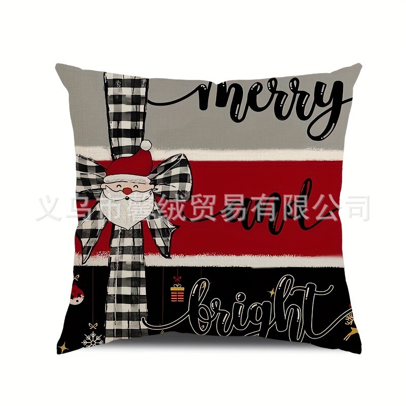 クリスマスの人気タイプの雪だるまのアルファベットの図案の家庭のソファーの装飾の枕のクッションのカバーの多種のオプションのメーカーの直接販売|undefined