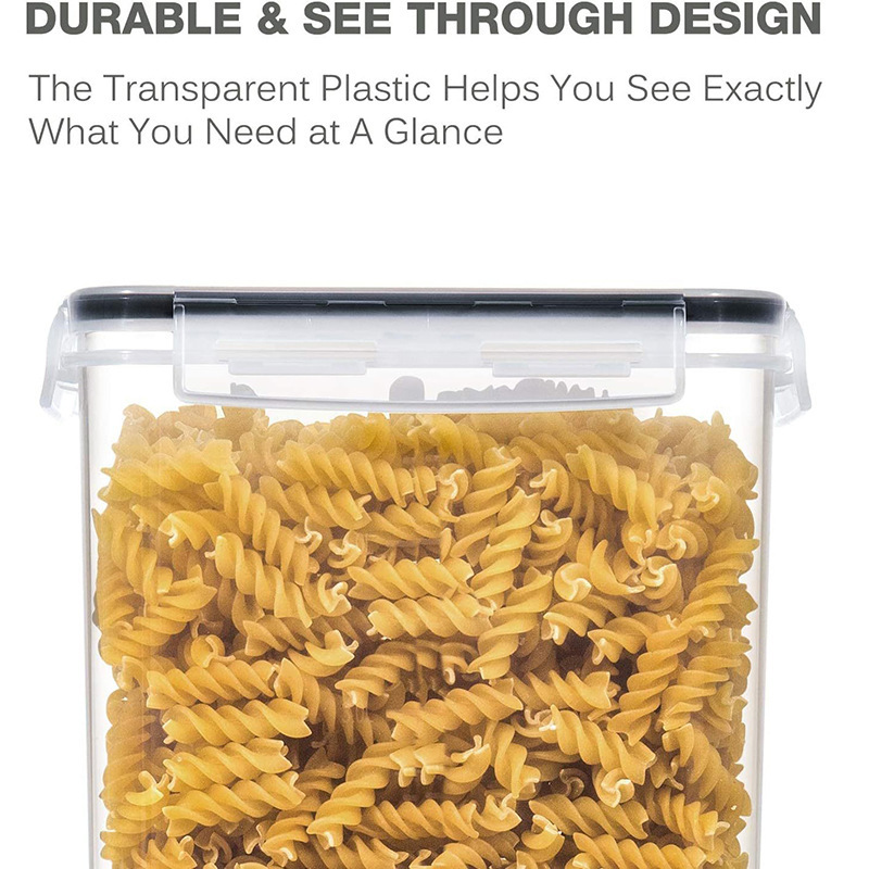 5.2Lx2 dos piezas caja de preservación de la cocina de gran capacidad a prueba de humedad almacenamiento de latas de granos