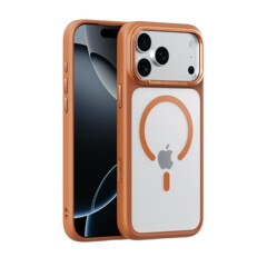 适用iPhone17pro手机壳磨砂磁吸苹果17手机保护套五金独立AI按键