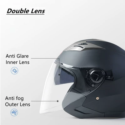 Helmets, Dual-Lens Riding Helmets: Motosiklet kaskı (dəbilqə)
