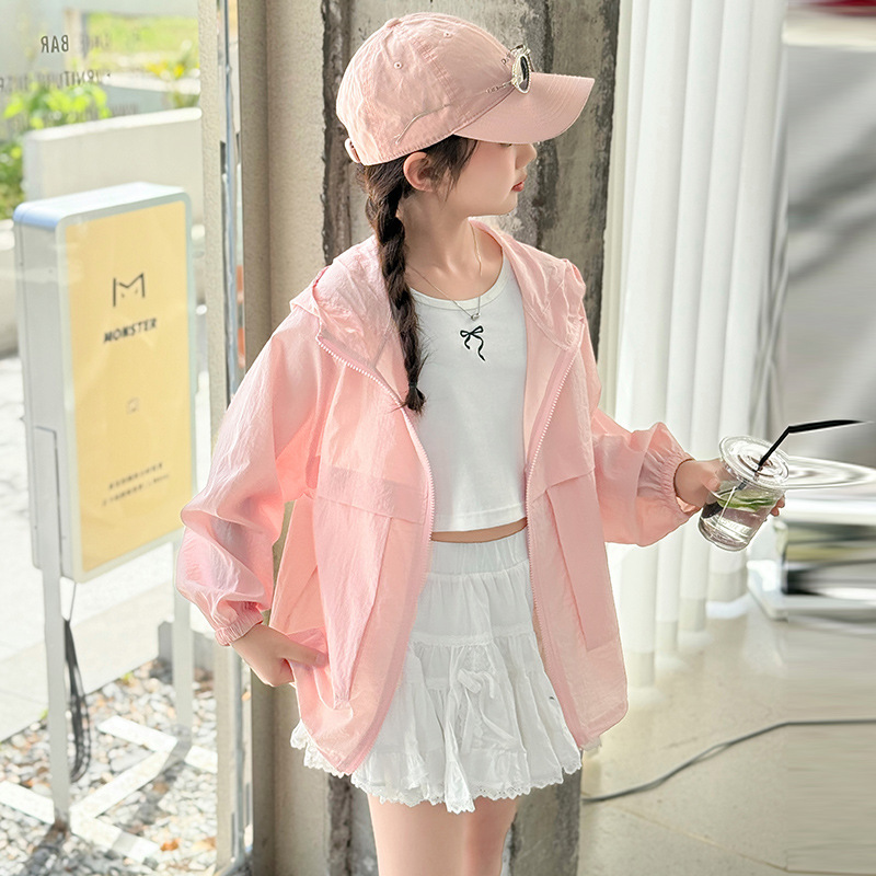 女童防晒衣儿童轻薄2026新款防紫外线防晒服中大童夏季薄款外套潮