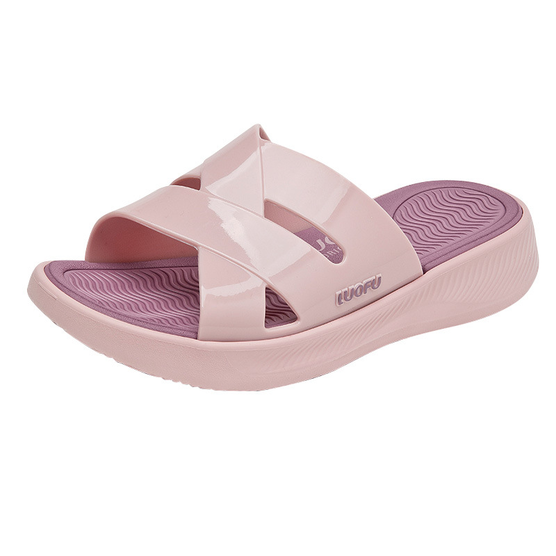Pantuflas de Plataforma con Tira Cruzada PVC, EVA para Uso Interior y Exterior image 6