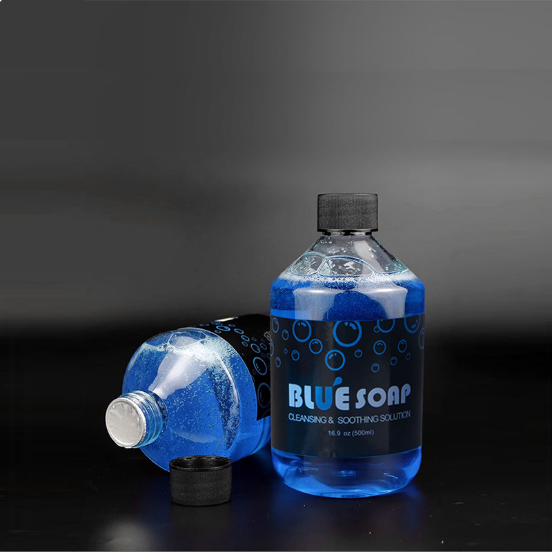Equipo grande exclusivo transfronterizo del tatuaje de las algas azules desinfectantes de la botella 500ML del tatuaje de la solución de la limpieza del tatuaje de Tuffking