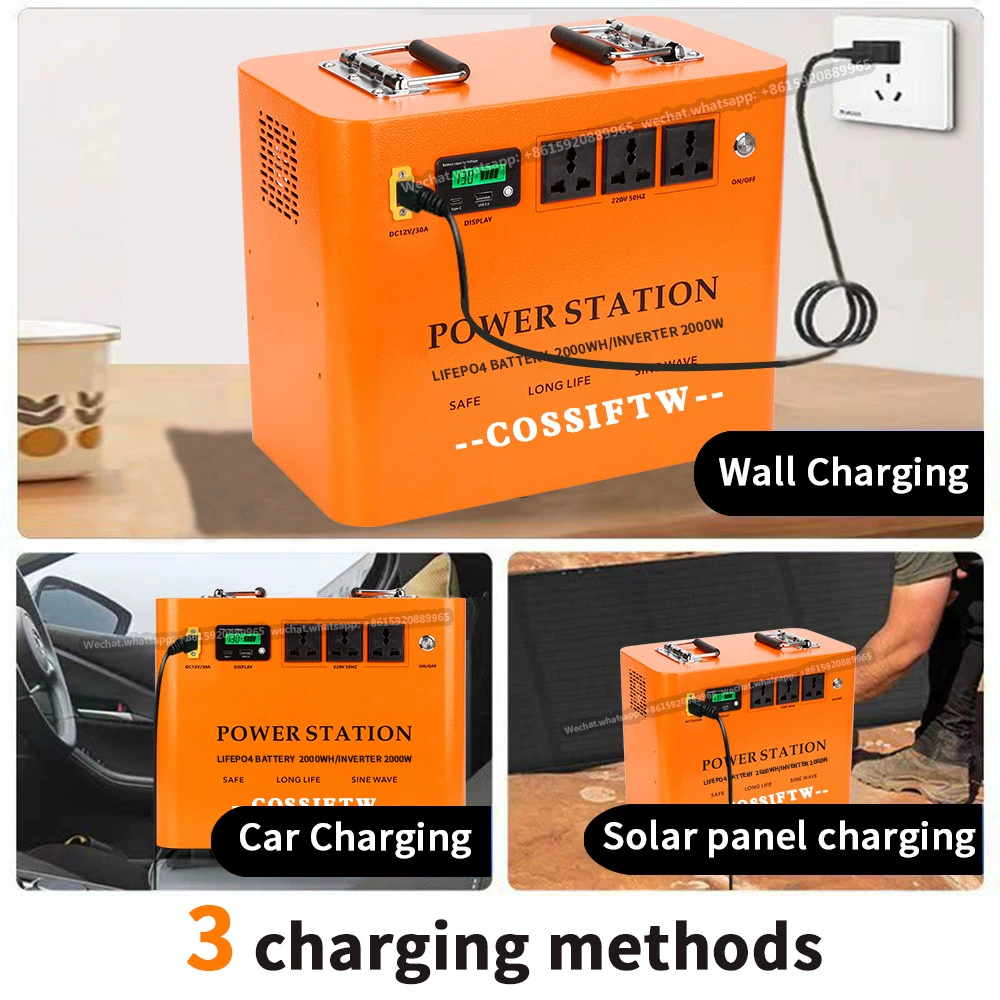 [2000W Энергетическая станция солнечное крепление 12V станция]