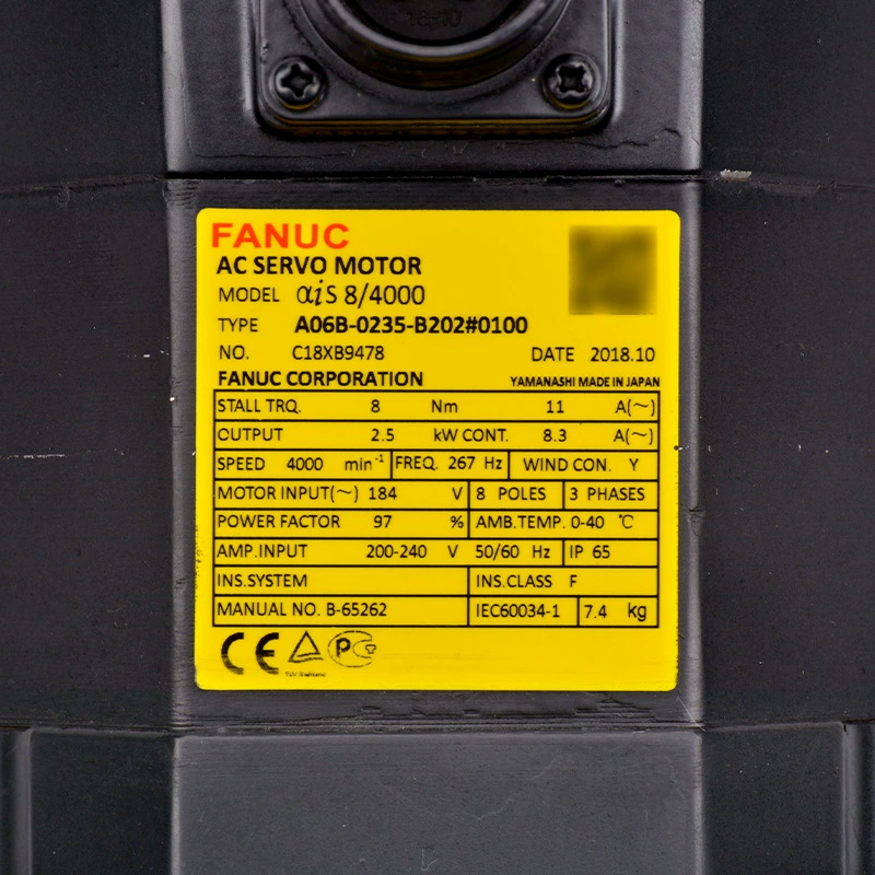 A06B-0235-B202#0100 Fanuc оригинальный осевой сервомотор с энкодером