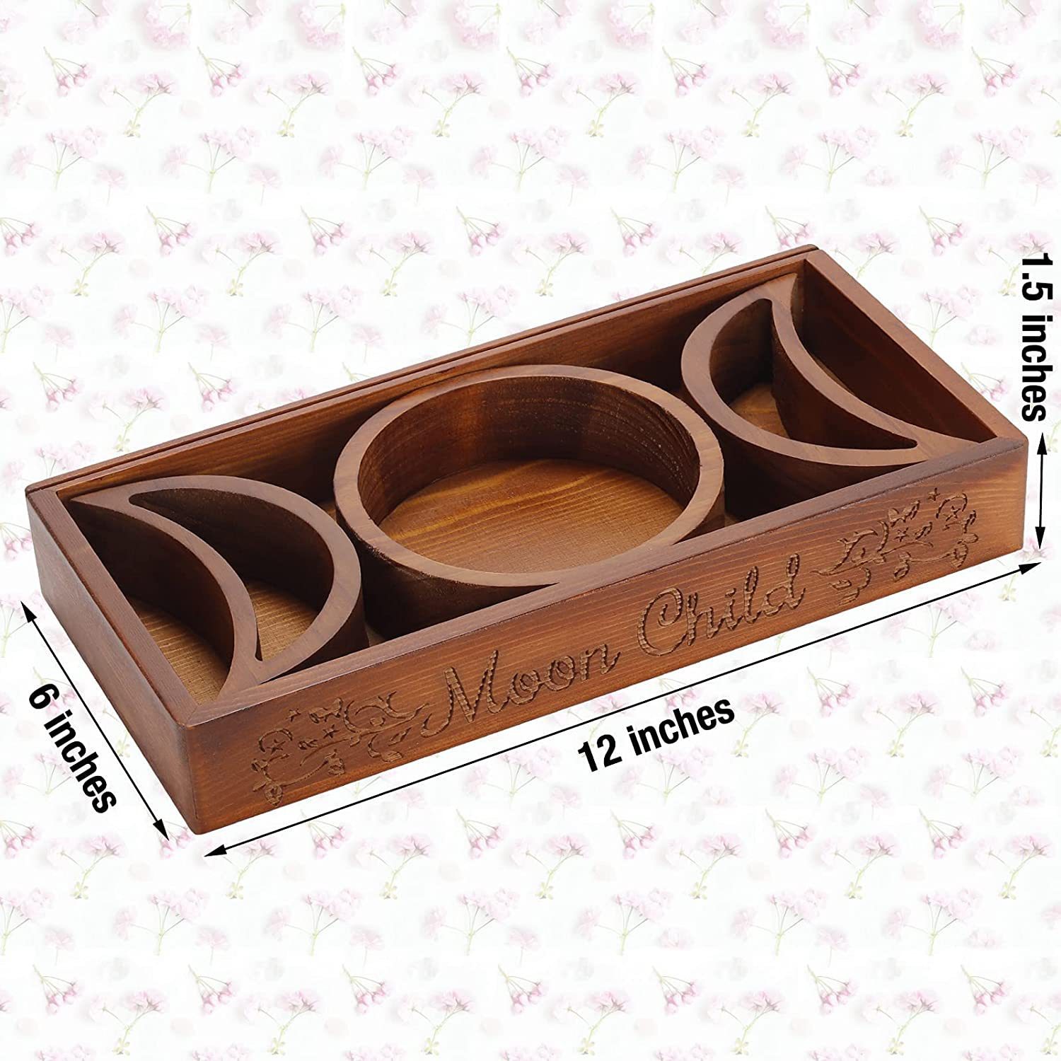 塔罗牌木质支架水晶桌面收纳框摆件