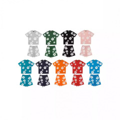 国境を越えたアメリカのトレンドブランド DENIM TEARS ペイユ同型フォーム総柄カポックルーズ半袖Tシャツ