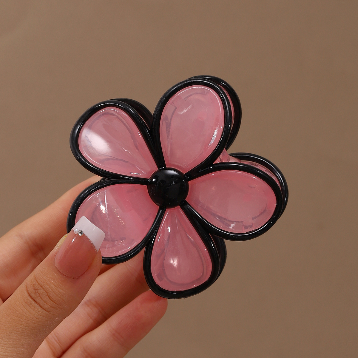 Huevo flor broca de pelo grande empalme dulce diaria textura tierna versátil retró placa de cabello adornamiento de cabello nueva flor coreana