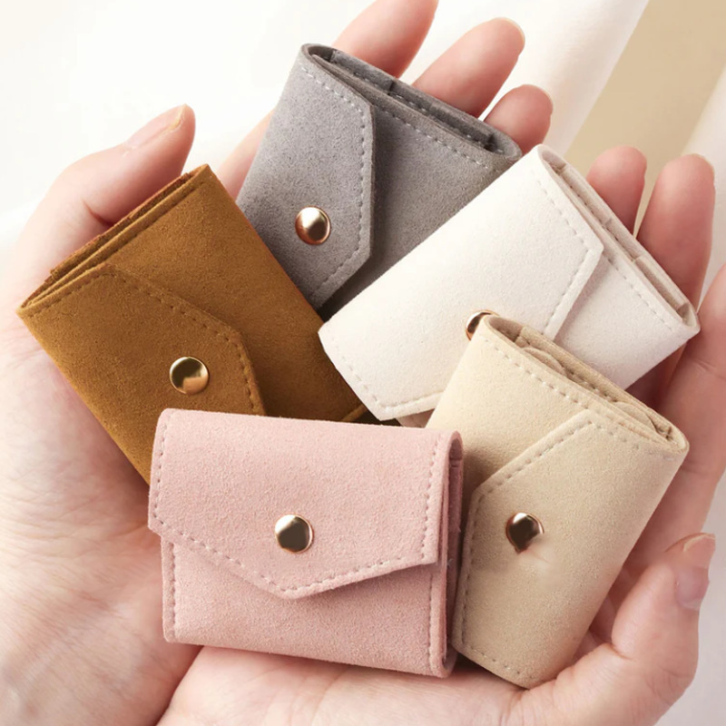 50g Weight Jewelry Packaging Bags Classification Daily Occasion Pu Leather Material Solid Color Pattern Casual Style Pu Leather Casual Daily Solid Color Jewelry Packaging Bags 5