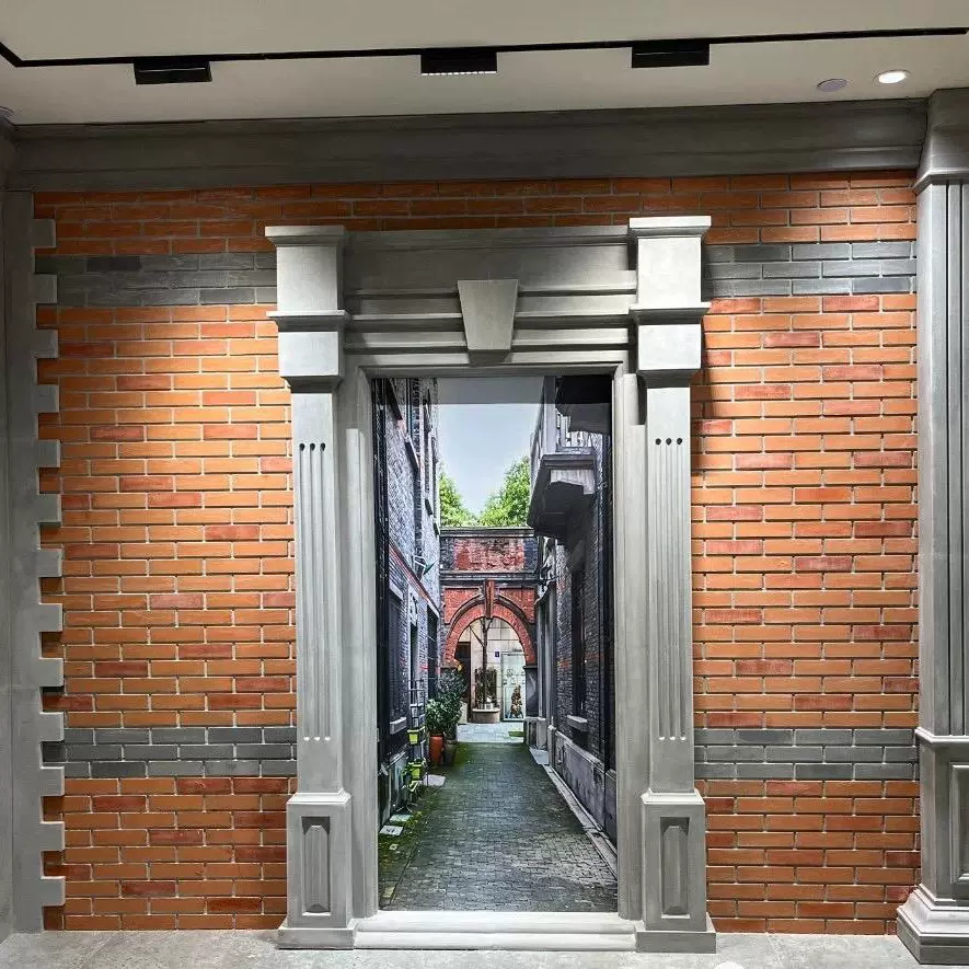 别墅门廊室外窗户外墙窗套线条装饰发泡陶瓷立柱欧式梁托墙裙腰线