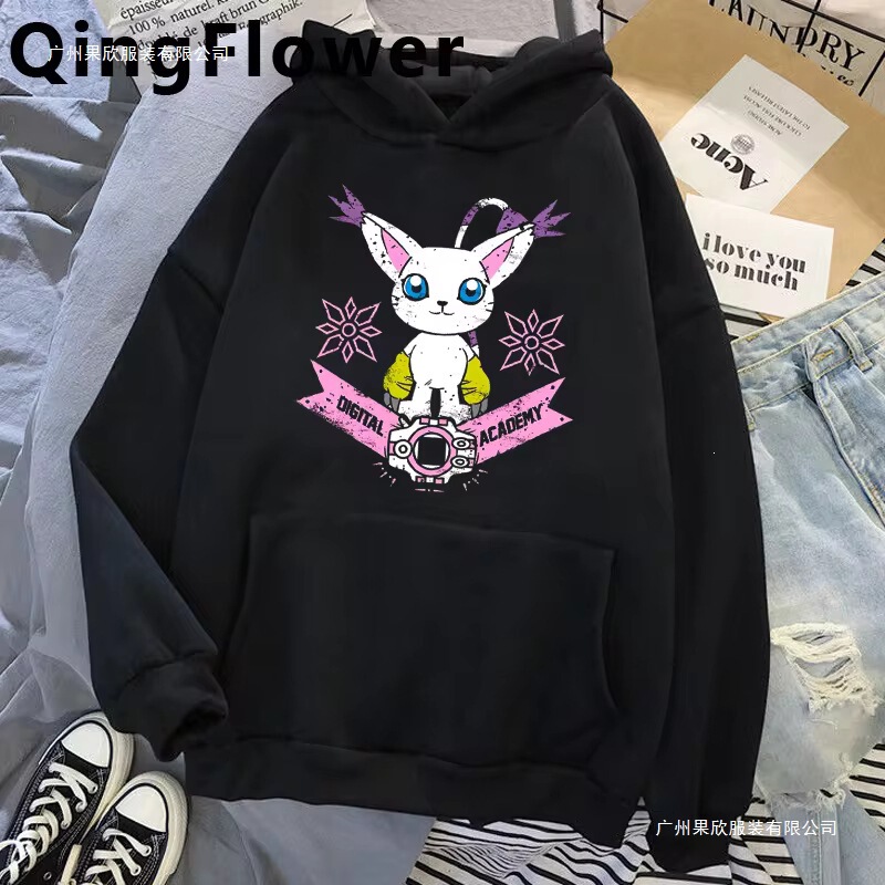Digital Doll Hoodie Men's Long-Sleeve Top Graphic Y2K Aesthetic Sweatshirt Men's Korean Style Sportswear Digital Doll Hoodie Men's Long-Sleeve Top Graphic Y2K Aesthetic Sweatshirt Men's Korean Style Sportswear